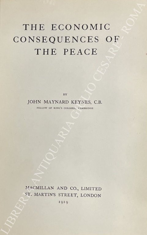 The economic consequences of the peace | Immagine Gallery 2