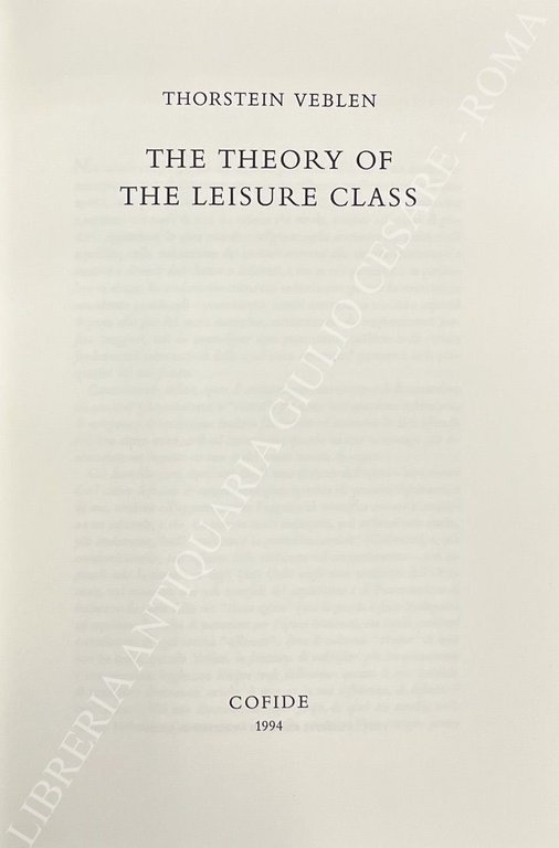 The theory of the leisure class | Immagine Gallery 2