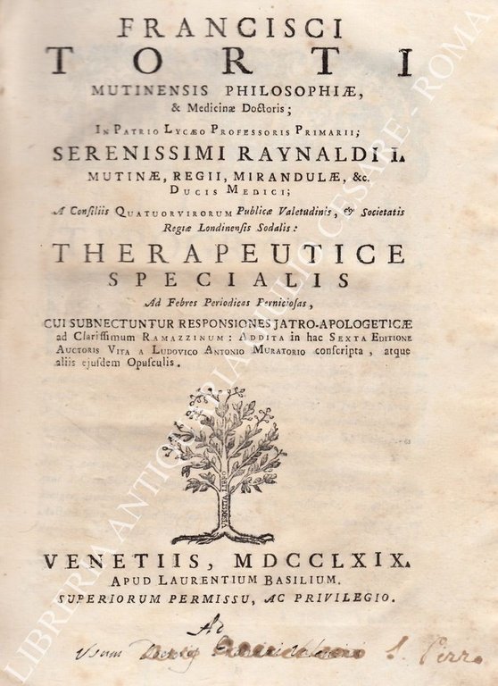 Therapeutice specialis ad febres periodicas perniciosas, cui subnectuntur responsiones Jatro-apologeticae … | Immagine Gallery 2