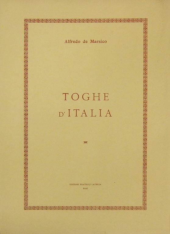 Toghe d'Italia. A cura di Maria A. Stecchi de Bellis | Immagine Gallery 2