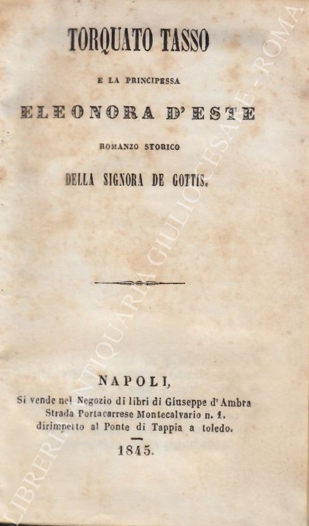 Torquato Tasso e la principessa Eleonora d'Este | Immagine Gallery 2