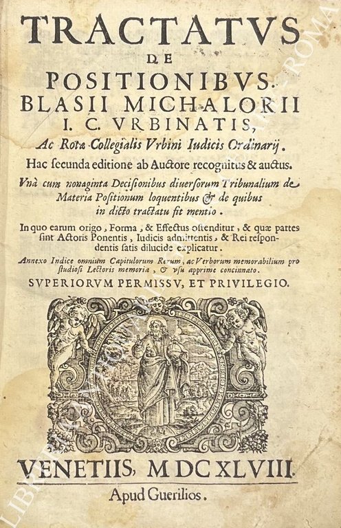 Tractatus de positionibus. Hac secunda editione ab auctore recognitus & … | Immagine Gallery 2
