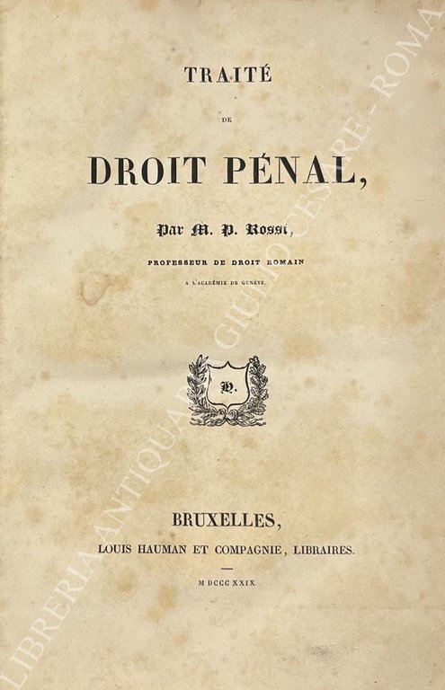 Traite de droit penal | Immagine Gallery 2