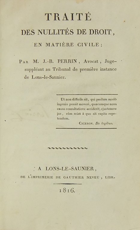 Traite des nullites de droit en materie civile | Immagine Gallery 2