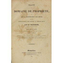 Traite du domaine de propriete ou de la distinction des …