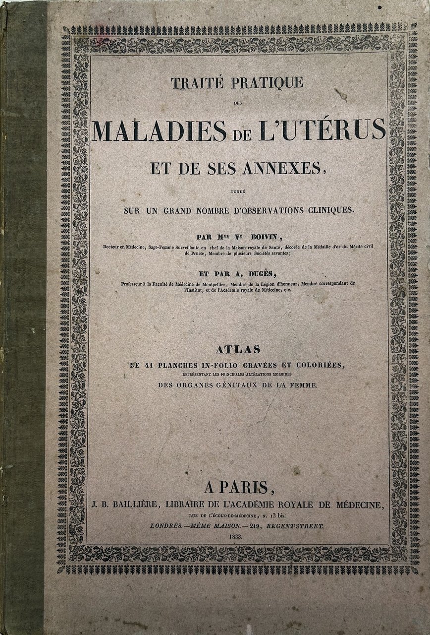 Traite pratique des maladies de l'uterus et de ses annexes, … | Immagine principale