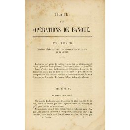 Traite theorique et pratique des operations de banque