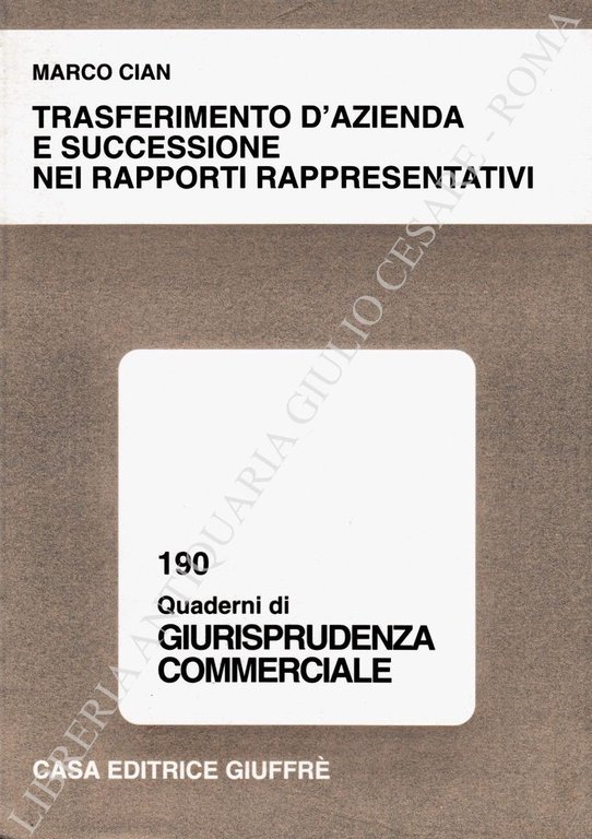 Trasferimento d'azienda e successione nei rapporti rappresentativi | Immagine Gallery 2