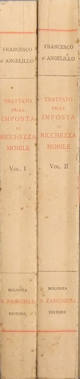 Trattato della imposta di ricchezza mobile. Vol. I - Contribuente. … | Immagine principale