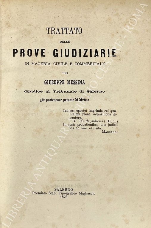 Trattato delle prove giudiziarie in materia civile e commerciale | Immagine Gallery 2