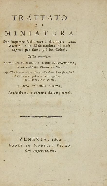 Trattato di miniatura per imparare facilmente a dipingere senza maestro … | Immagine Gallery 2