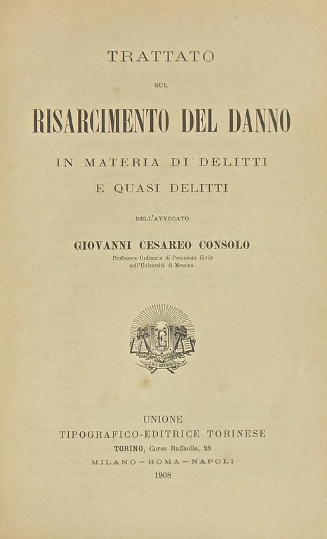 Trattato sul risarcimento del danno in materia di delitti e … | Immagine Gallery 2