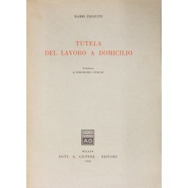 Tutela del lavoro a domicilio. Prefazione di Ferdinando Storchi