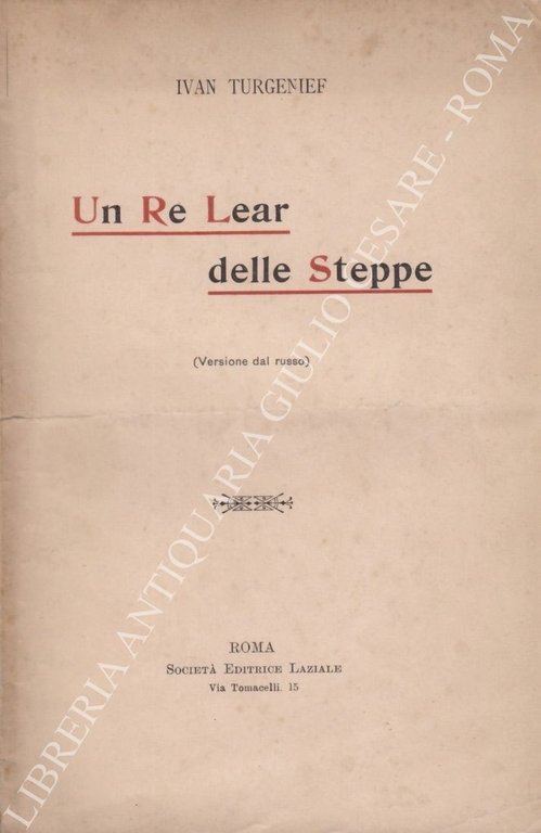 Un Re Lear delle Steppe (versione dal russo) | Immagine Gallery 2