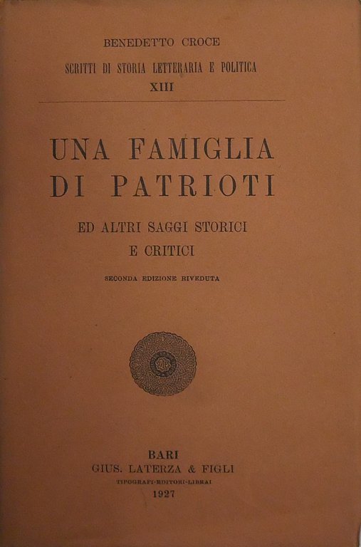 Una famiglia di patrioti ed altri saggi storici e critici | Immagine Gallery 2