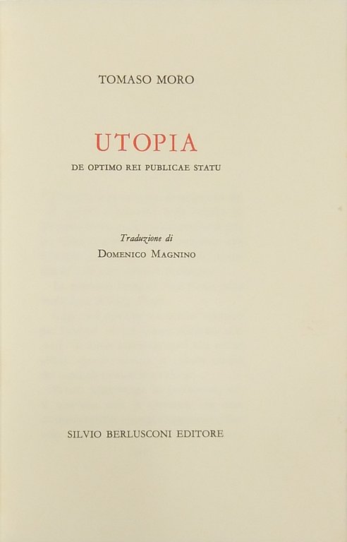 Utopia. De optimo rei publicae statu | Immagine Gallery 2