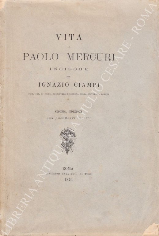 Vita di Paolo Mercuri incisore. Con documenti inediti | Immagine Gallery 2