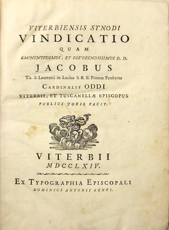 Viterbiensis synodi vindicatio quam eminentissimus, et reverendissimus D.D. Jacobus Tit. … | Immagine Gallery 2