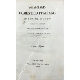 Vocabolario domestico italiano ad uso de giovani ordinato per categorie …