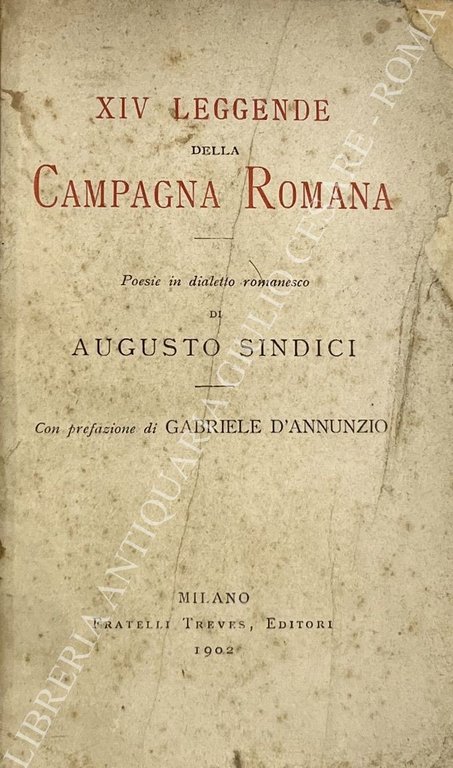 XIV Leggende della Campagna Romana. Poesie in dialetto romanesco. Con … | Immagine Gallery 2