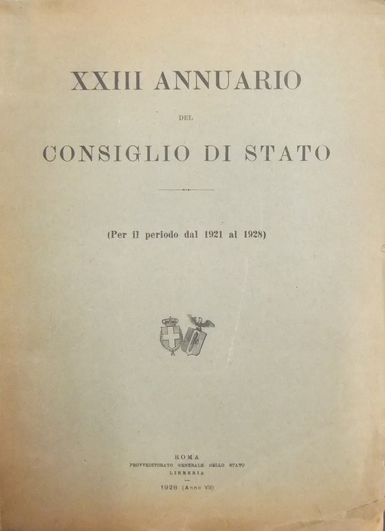 XXIII annuario del Consiglio di Stato. Per il periodo dal … | Immagine Gallery 2
