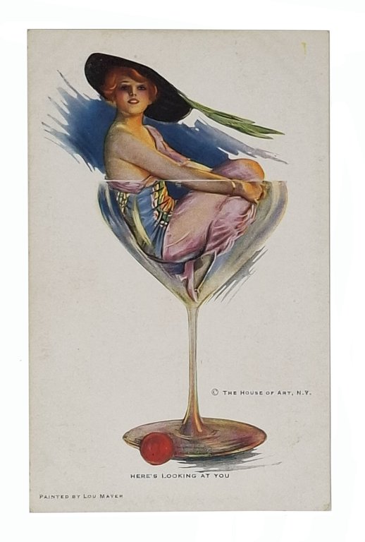 2 cartoline illustrate da Lou Mayer / The House of …