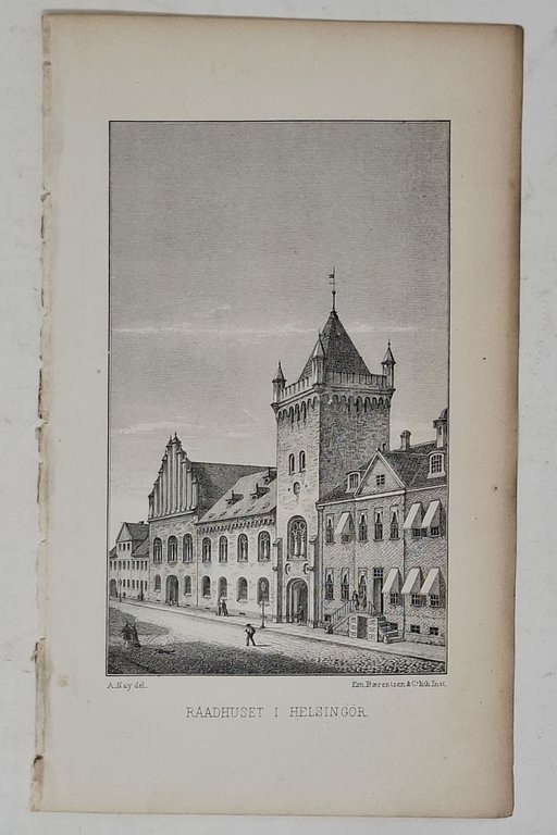 2 MAPPE GEOGRAFICHE E VEDUTA DELLA CITTà DI HELSINGOR | Immagine Gallery 4