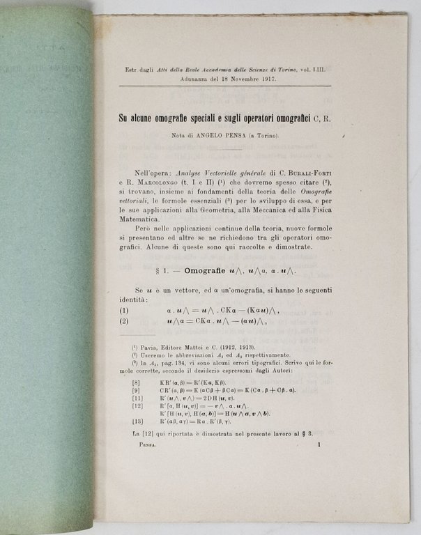 3 ESTRATTI DAGLI ATTI DELLA REALE ACCADEMIA DELLE SCIENZE DI …