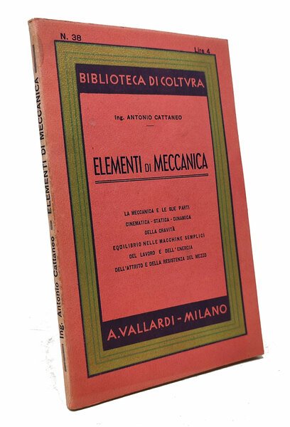 ELEMENTI DI MECCANICA