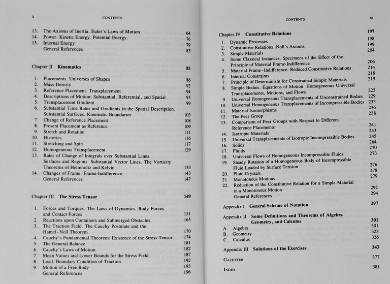 A FIRST COURSE IN RATIONAL CONTINUUM MECHANICS. Volume I: General …