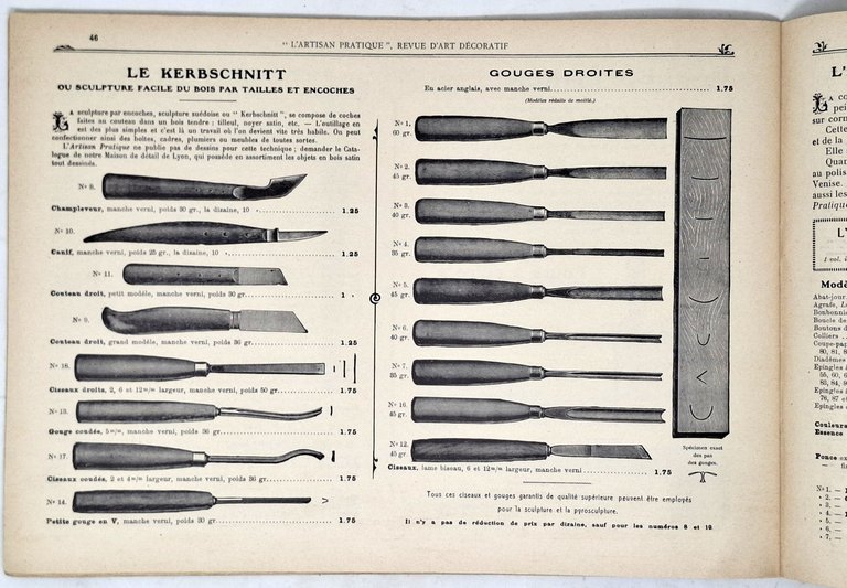 ALBUM ILLUSTRE DE L'ARTISAN PRATIQUE (catalogue mars 1914)