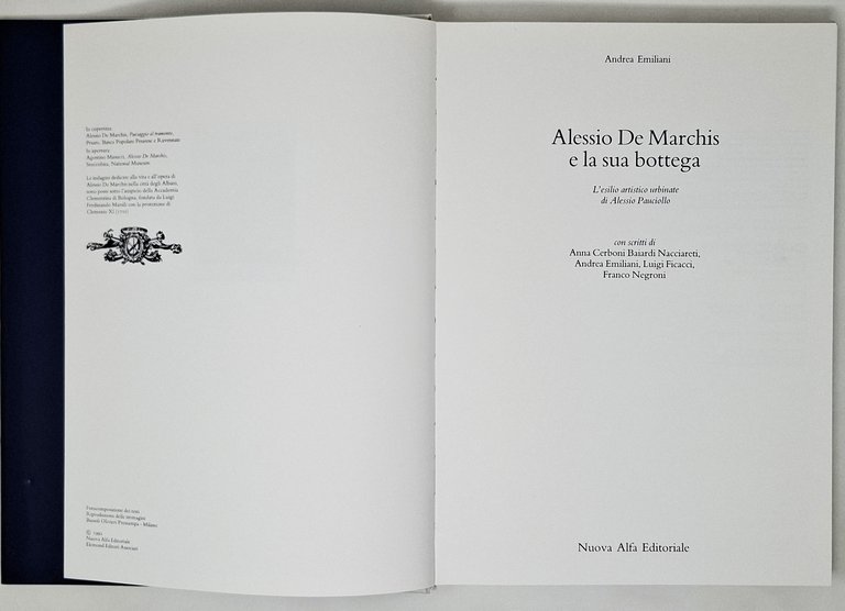 Alessio De Marchis e la sua bottega