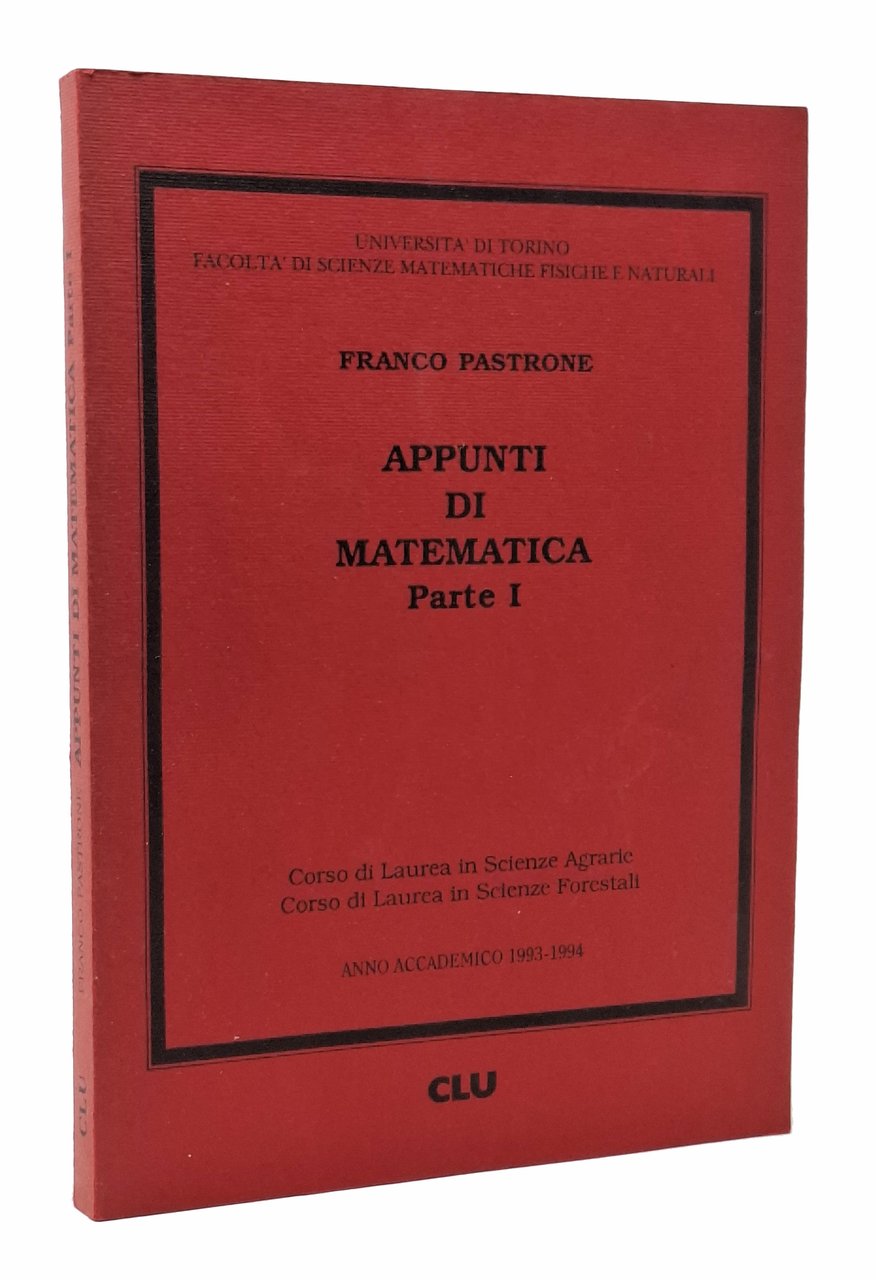 APPUNTI DI MATEMATICA / Parte I