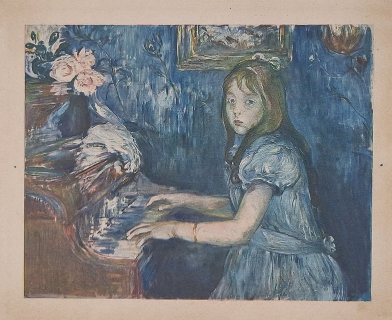 AU PIANO (acquaforte a colori - tiratura limitata a 100 …