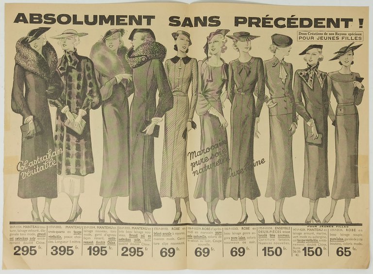 AU PRINTEMPS 1934 catalogo illustrato