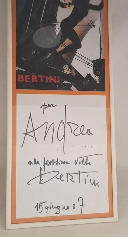 Autografo di Gianni Bertini (incorniciato)