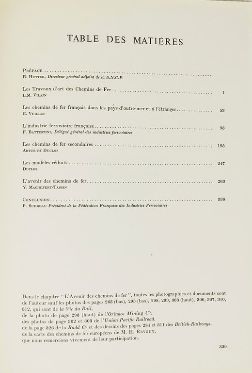 AUTOUR DES CHEMINS DE FER FRANCAIS Le présent - l'avenir
