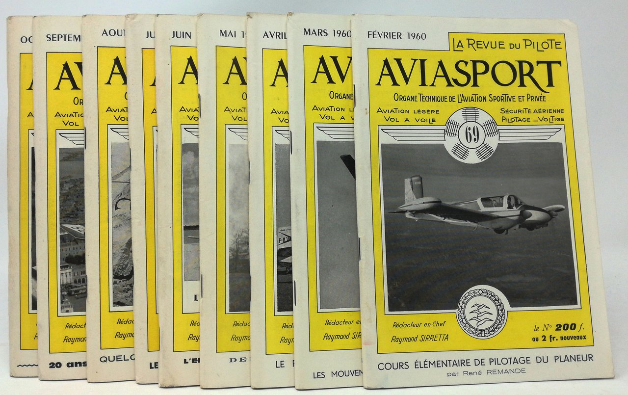 AVIASPORT la revue du Pilote (fevrier - octobre 1960)