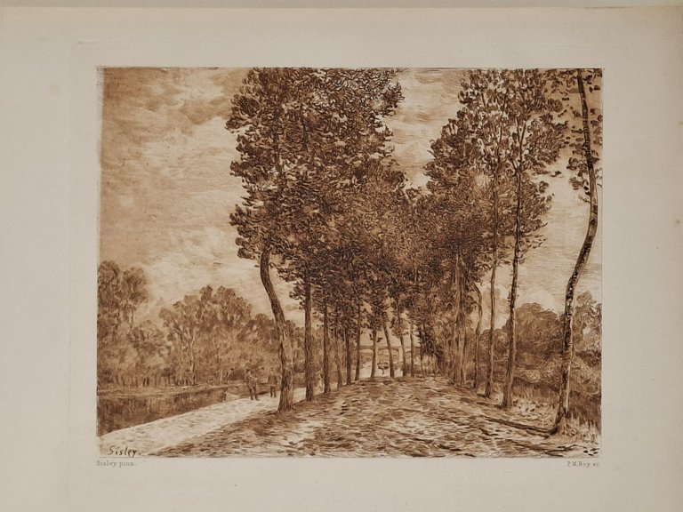 BORDS DU LOING (Eau-forte de P. M. Roy)