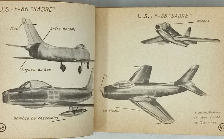 CARNET DE SILHOUETTES D'AVIONS / Toutes armes
