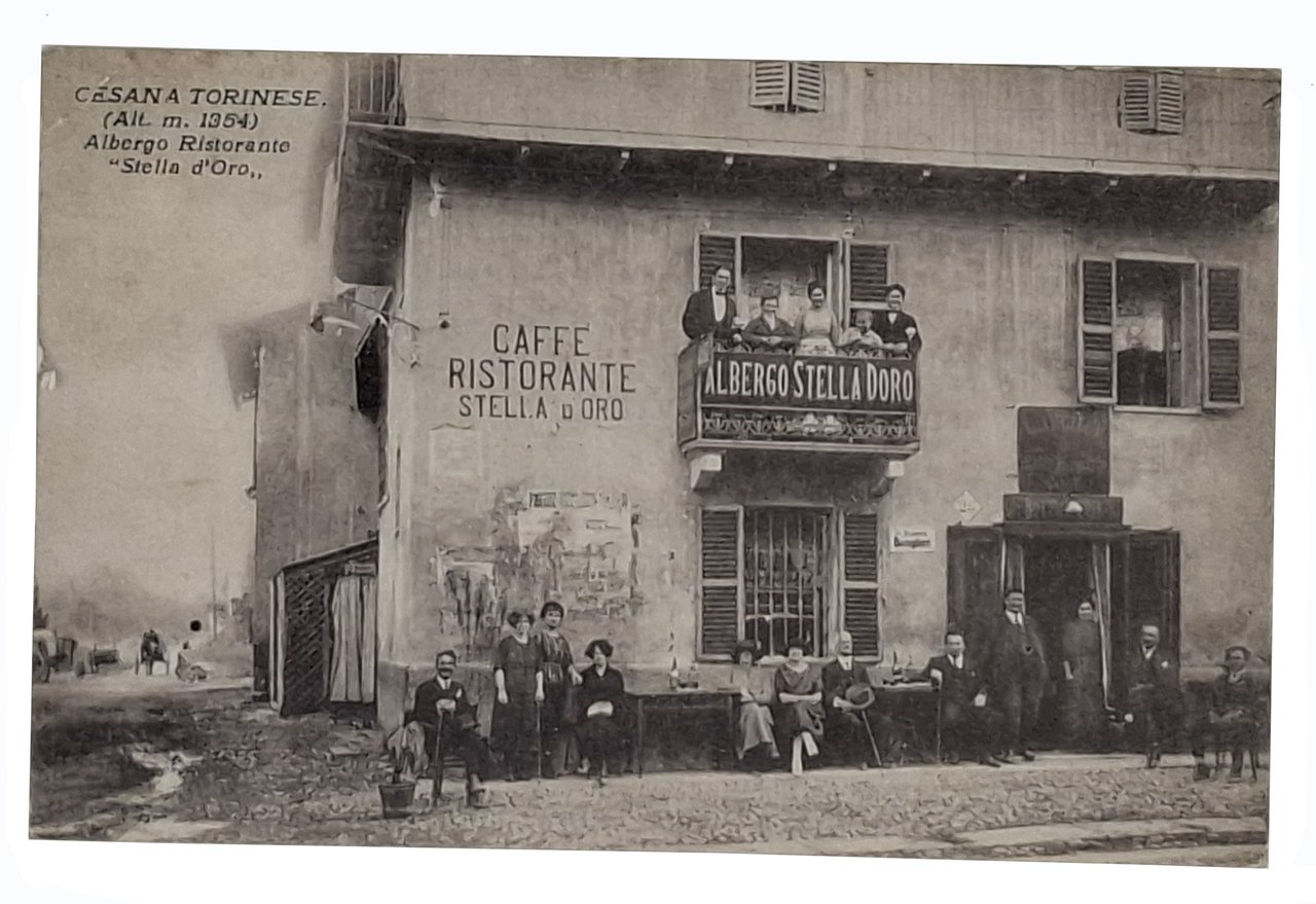 cartolina CESANA TORINESE (Alt. m. 1354) ALBERGO RISTORANTE 'Stella d'Oro' | Immagine principale