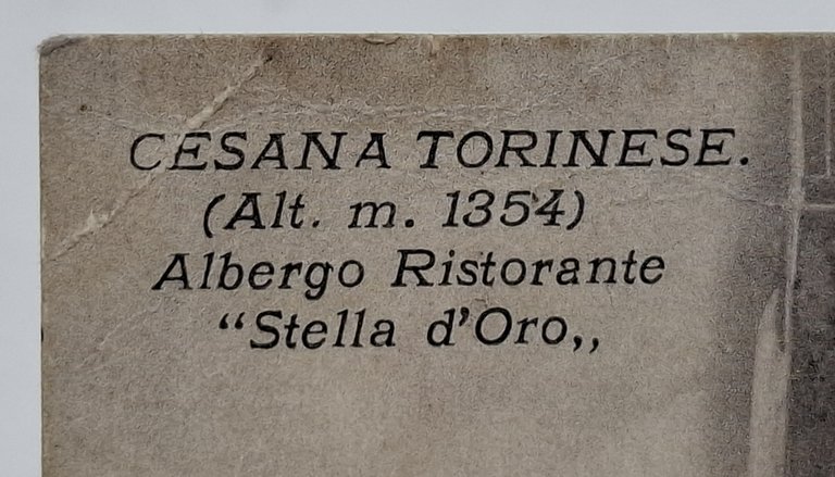 cartolina CESANA TORINESE (Alt. m. 1354) ALBERGO RISTORANTE 'Stella d'Oro' | Immagine Gallery 2