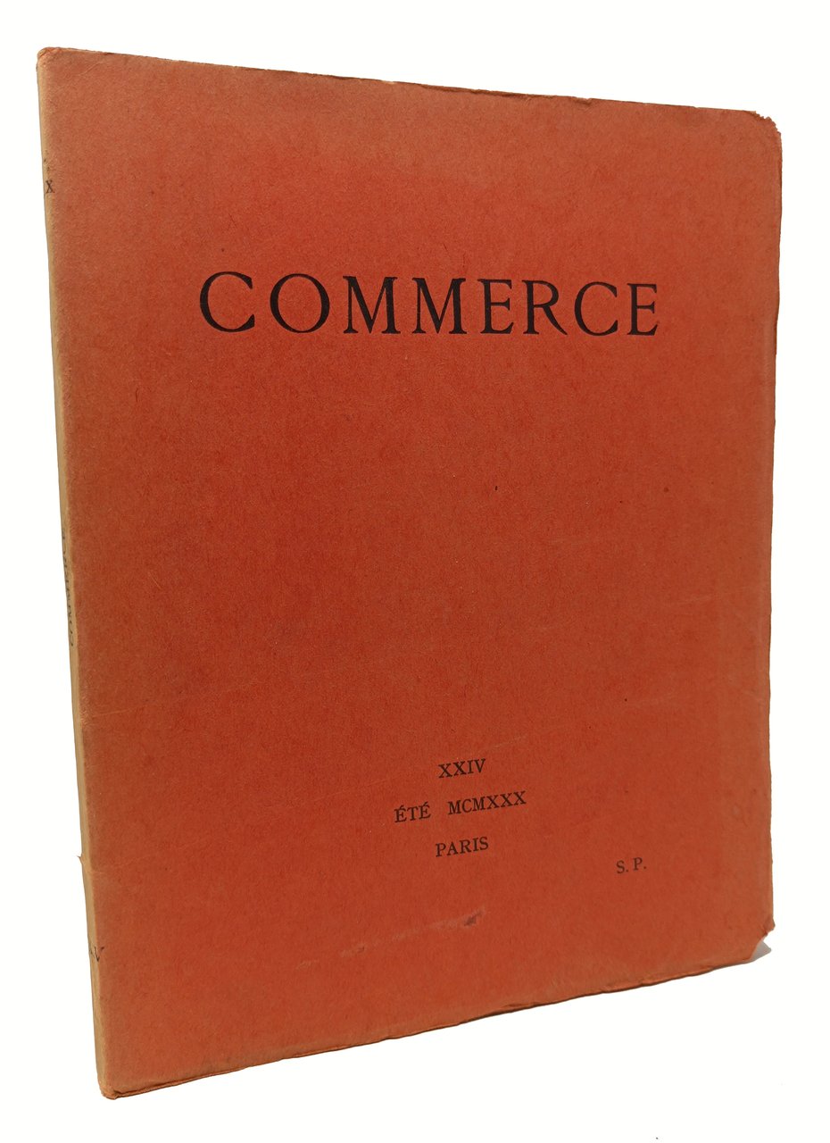 COMMERCE / Cahier trimestriel XXIV été 1930