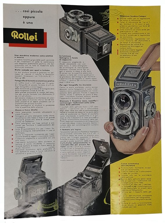 Depliant pubblicitario della macchina fotografiica ROLLEIFLEX 4x4 | Immagine Gallery 4