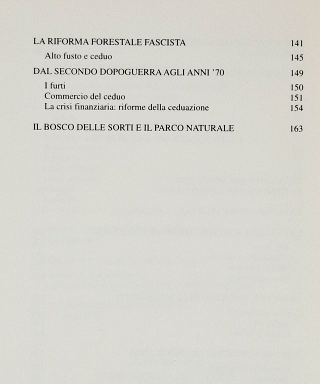 DUE SECOLI DI VITA FORESTALE NEL BOSCO DELLE SORTI DELLA …
