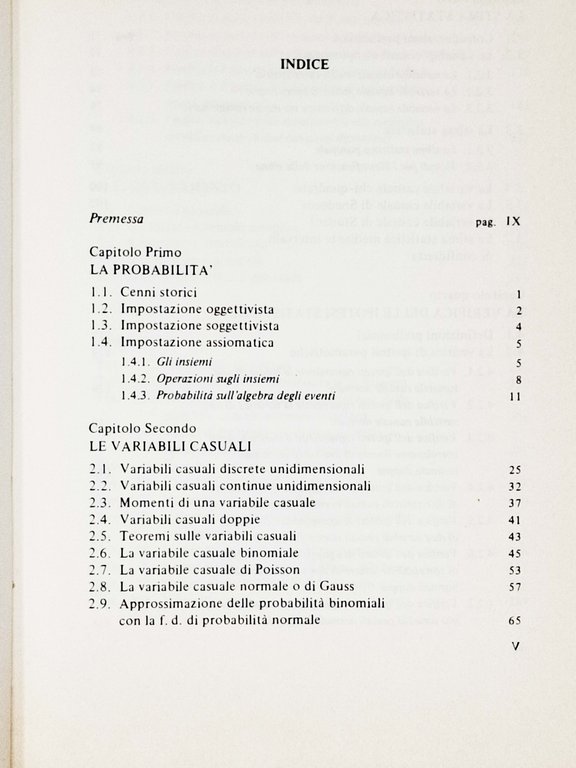 ELEMENTI DI STATISTICA INDUTTIVA