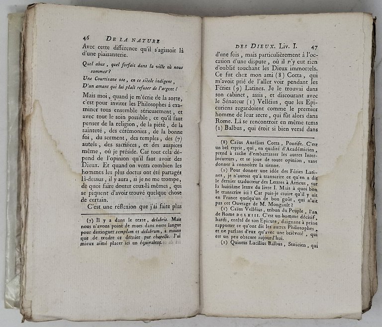 ENTRETIENS DE CICERON SUR LA NATURE DES DIEUX (Tome premier … | Immagine Gallery 4