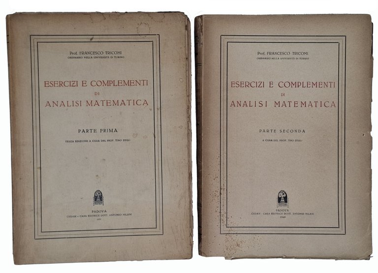 ESERCIZI E COMPLEMENTI DI ANALISI MATEMATICA (Parte Prima - Parte …