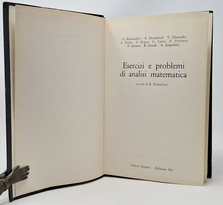 ESERCIZI E PROBLEMI DI ANALISI MATEMATICA