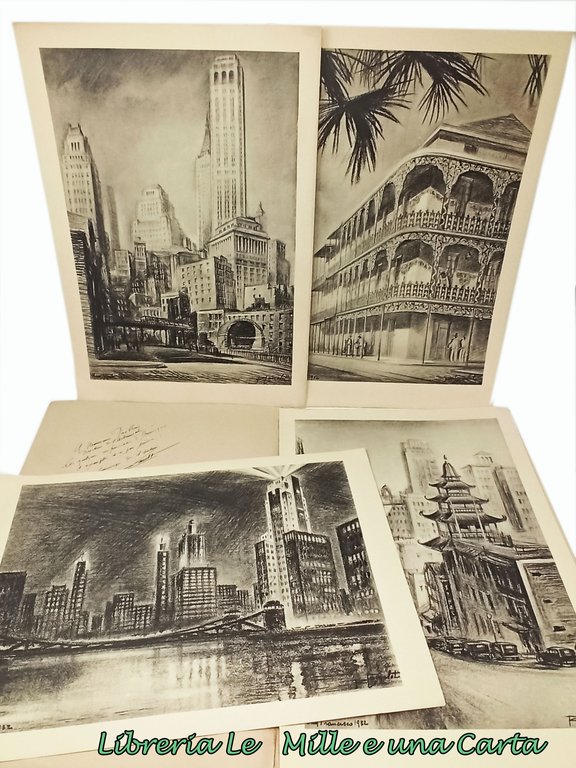 ETATS-UNIS / IV dessins par ROBERT CAMELOT / Chicago New-York …